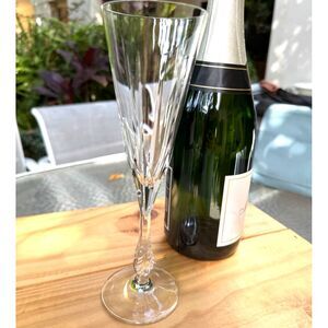 Vintage Gorham Excelsior Tall Crystal Champagne Y Flute Glass Size 8 3/4" Tall